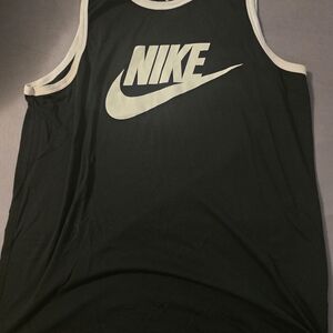 Nike Black and White Sleeveless Top
